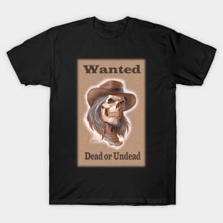 Wanted- outlaw Zombie T-Shirt